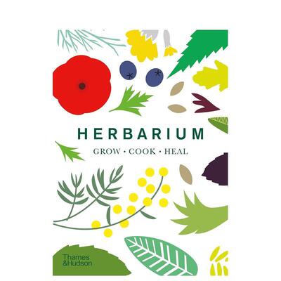 【预售】英文原版 植物标本 Herbarium: One Hundred Herbs:Grow.Cook.Heal 英文艺术插画 正版进口书籍 善本图书