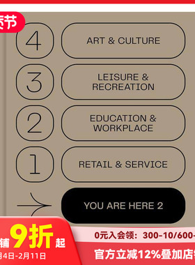 【预售】你在这里2：新标志设计 You Are Here 2: A New Approach to Signage and Wayfinding 英文原版进口平面设计 善本图书