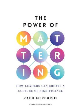 【预售】重要性的力量 The Power of Mattering 原版英文商业行销
