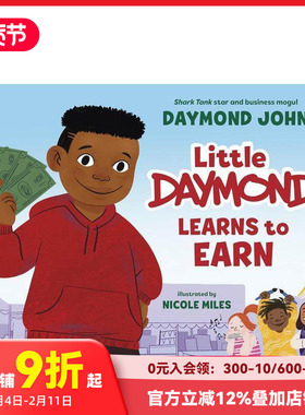 【预售】小戴蒙学会了理财 Little Daymond Learns To Earn 原版英文儿童绘本 善本图书