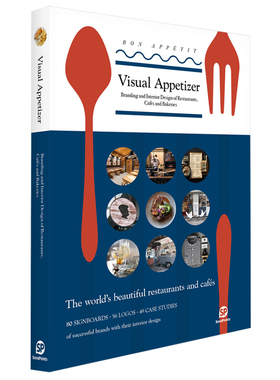 【现货】【Sendpoints】美味餐饮设计：品牌空间全掌握 Visual Appetizer  平面设计 室内装潢 英文原版图书书籍 善本出版