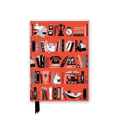 【预售】2027年姆明书架豪华日历记事本 Moomin Bookshelves 2027 Luxury Diary Planner - Page to View with Notes 原版日历