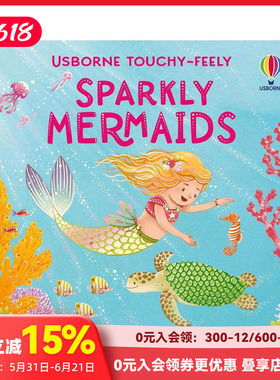 【预售】【闪亮触感】闪亮触感美人鱼 【Touchy-Feely Sparkly】Touchy-Feely Sparkly Mermaids 原版英文儿童趣味