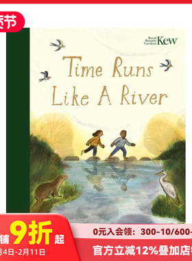 【现货】时光如水  克劳斯·弗拉格插画奖得主Emma Carlisle Time Runs Like A River 原版英文儿童绘本 善本图书