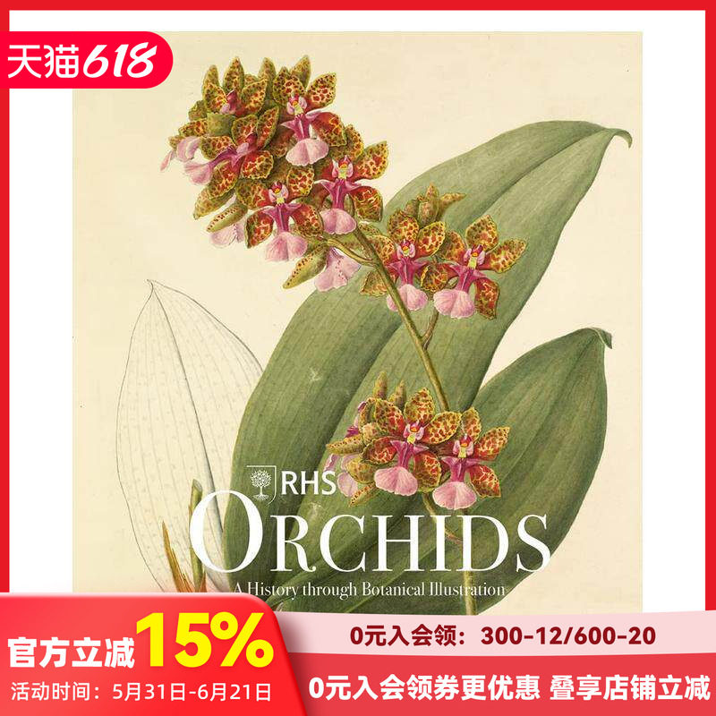 【预售】皇家园艺协会:兰花 插画图鉴 RHS Orchids 英文原版进口艺术插画作品集 善本图书