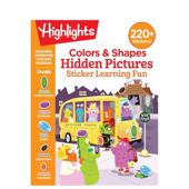 预售 原版 隐藏图片贴纸学习乐趣 Colors Shapes 颜色和形状 英文儿童趣味