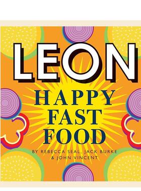 【现货】里昂快乐快餐 【Happy Leons】Leon Happy Fast Food 英文快餐简单食谱 汉堡意粉 极简快速上手 善本图书