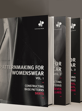 【预售】【套装3册】Patternmaking for Womenswear V1-V3 女装裁剪 卷1-卷3 时尚服装设计工具书 善本图书