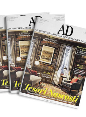 【订阅】 Architectural Digest 意大利意文原版AD 建筑室内设计杂志 年订12期 B089 善本图书