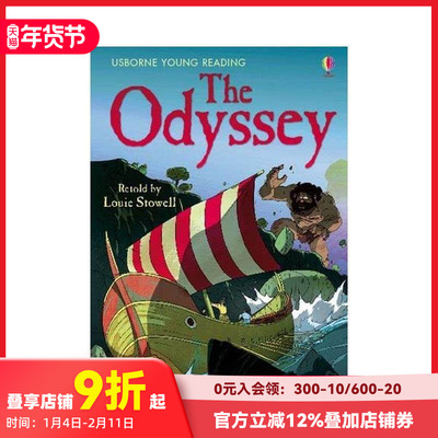 【预售】【Usborne分级阅读3】奥德赛 The Odyssey 原版英文儿童分阶阅读 善本图书