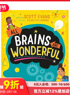 【现货】每个大脑都了不起：关于你和大脑能量的包容性指南！ All Brains Are Wonderful  原版英文儿童绘本