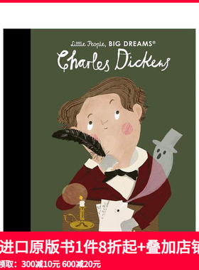 【现货】查尔斯·狄更斯Charles Dickens 名人励志故事职业启蒙艺术绘本 英文原版 Maria Isabel Sanchez