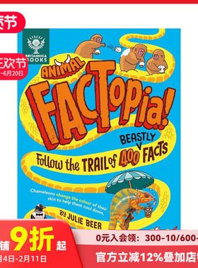 【预售】趣味知识百科 奇妙的动物 【FACia】Animal Facia! 原版英文儿童绘本 善本图书