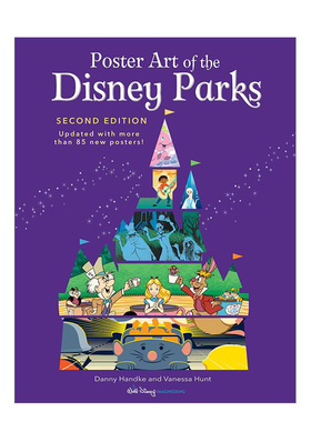 【预售】迪斯尼乐园海报艺术画册（豪华收藏版）Poster Art Of The Disney Parks 英文原版进口插画作品集画集 善本图书