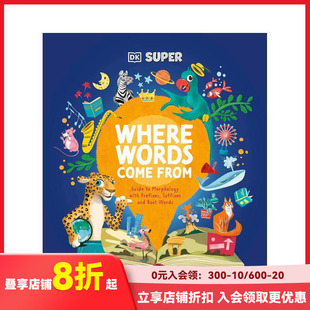 【现货】DK词汇：前缀、后缀和词根指南 DK Super Where Words Come From 原版英文儿童语言/概念启蒙