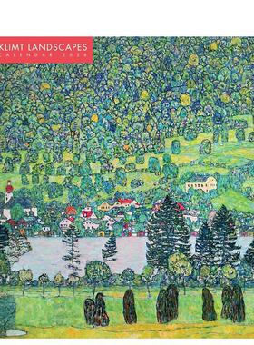 【预售】克里姆特风景画 2026年挂历（艺术日历） Klimt Landscapes Wall Calendar 2026 (Art Calendar) 原版日历