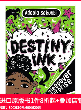 【预售】命运墨水:过夜惊喜 Destiny Ink: Sleepover Surprise 原版英文儿童桥梁书 善本图书