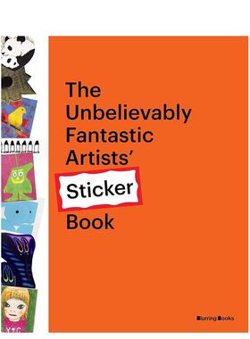 【预售】不可思议艺术家贴纸书 奈良美治 The Unbelievably Fantastic Artists’ Stickers Book 原版英文艺术画册画集 善本图书