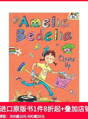 【现货】【阿米莉亚·贝德莉亚】6：清理 Amelia Bedelia Chapter Book 6: Cleans Up 原版英文儿童章节书