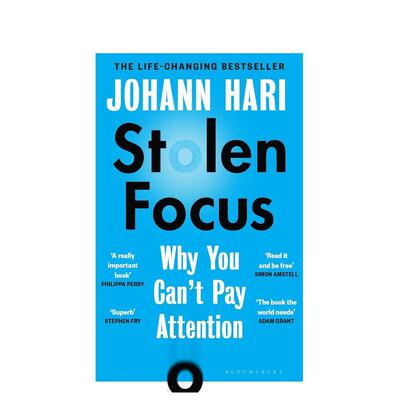 【预售】被偷走的注意力（平装版） Stolen Focus 原版英文社会科学