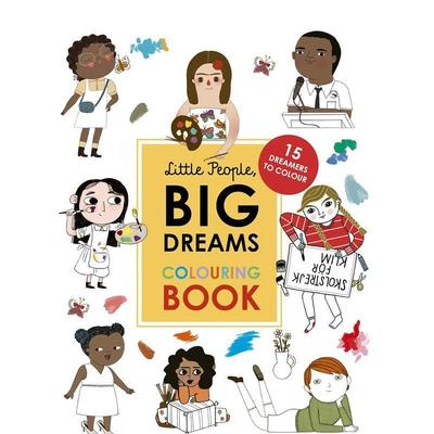 【现货】【小人物，大梦想】涂色书Colouring Book 3-6岁儿童美术音乐启蒙英文图画册 15 dreamers to colour 善本图书