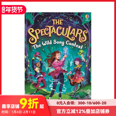 【预售】精彩纷呈： 狂歌比赛 The Spectaculars: The Wild Song Contest 原版英文儿童章节书