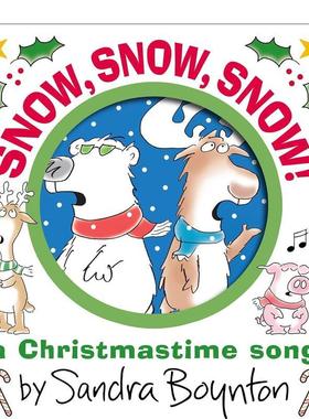 【现货】雪，雪，雪！： 圣诞之歌 【Boynton on Board】Snow， Sn