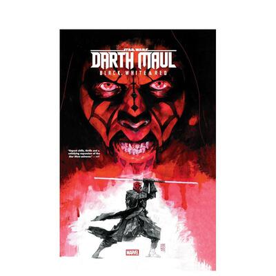【预售】星球大战：达斯?摩尔 —— 黑、白与红 Star Wars: Darth Maul - Black  White & Red 原版英文漫画书