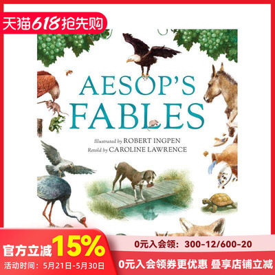 【预售】【Robert Ingpen经典文学插图】伊索寓言Aesop's Fables 英文原版进口青少年世界经典文学插画小说  善本图书
