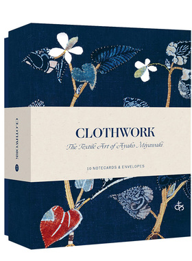 【现货】布艺作品卡片 Clothwork Notecards 英文原版进口艺术 善本图书