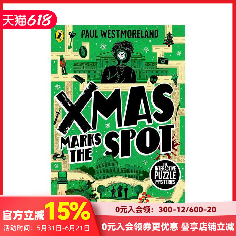 【预售】圣诞暗号:互动探案解谜游戏书 X-Mas Marks the Spot: The Interactive Murder Puzzle Mysteries 原版英文儿童趣味