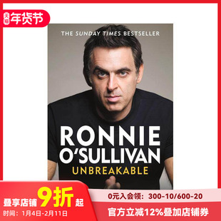 【预售】无懈可击 奥沙利文自传 Unbreakable 斯诺克运动员 原版英文文学传记 善本图书