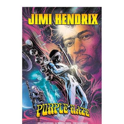 【预售】英文漫画 吉米·亨德里克斯：紫色烟雾 Jimi Hendrix: Purple Haze 原版英文漫画书 善本图书