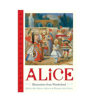 【现货】爱丽丝拉页式版画 奇境插画 Alice Pull-Out Prints 爱丽丝梦游仙境插图 原版英文儿童绘本