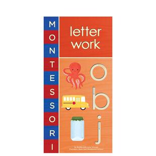 【预售】蒙特利梭:字母练习 Montessori: Letter Work 原版英文儿童自然拼读 善本图书