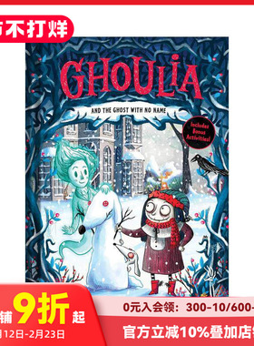 【现货】茱莉亚与无名幽灵 3 Ghoulia and the Ghost with No Name 原版英文儿童桥梁书 哥特式 儿童文学