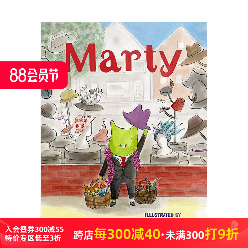 【现货】马蒂marty 3-7岁儿童孤独小趣味故事绘本 英文原版 儿童睡前