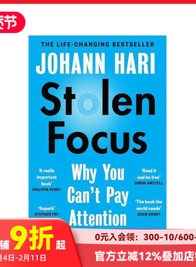 【预售】被偷走的注意力（平装版） Stolen Focus 原版英文社会科学
