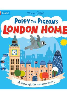 【预售】鸽子波比的伦敦之家 Poppy the Pigeon's London Home 原版英文儿童绘本 善本图书