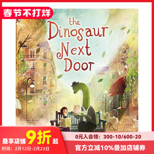 【现货】邻居恐龙先生 大熊和钢琴 水石童书奖得主The Dinosaur Next Door 英文儿童绘本 善本图书