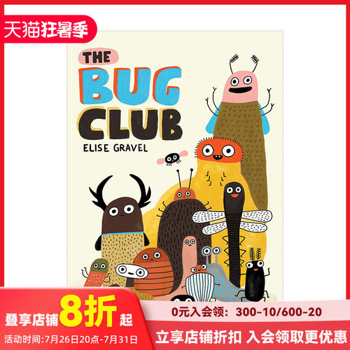 【现货】虫子俱乐部The Bug Club 插画家Elise Gravel 生活趣味自然百科主题幽默漫画 英文原版 善本图书