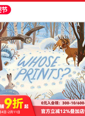 【预售】雪地足迹 Whose Prints? 原版英文儿童绘本 善本图书