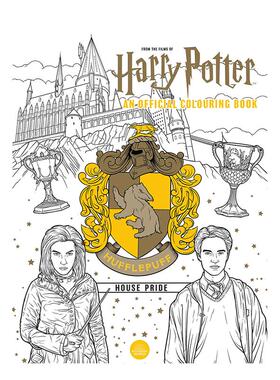 【预售】哈利波特：赫奇帕奇之家的骄傲：官方涂色本 Harry Potter: Hufflepuff House Pride 原版英文儿童趣味 善本图书