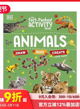 【预售】充满事实的活动书：动物 The Fact-Packed Activity Book:Animals 原版英文儿童趣味