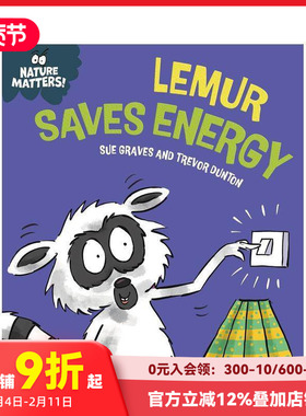 【现货】自然小课堂：狐猴节约能源（精装） Nature Matters: Lemur Saves Energy 原版英文儿童绘本 善本图书