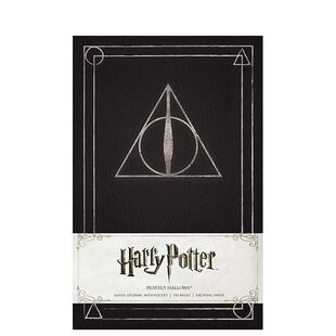 【预售】哈利·波特死亡圣器手账本 HARRY POTTER DEATHLY HALLOWS RULED JOURNAL 原版笔记本Notebook