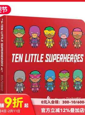 【预售】十个小超人 【Ten Little】Ten Little Superheroes 原版英文儿童绘本 趣味数数启蒙 幼儿认知与语言开发