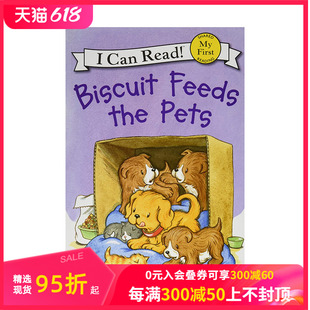 Biscuit 儿童进口图书 Feeds 3岁 初级英语桥梁分级章节故事阅读入门 the Pets 善本图书 饼干喂宠物英文原版 现货