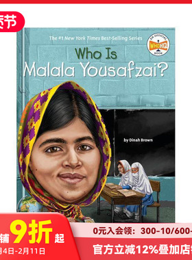 【预售】英文原版 Who Is Malala Yousafzai 谁是马拉拉 女权主义者