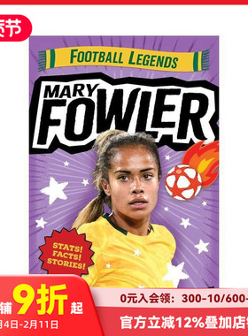 【预售】玛丽·福勒：足球传奇 Mary Fowler: Football Legends 原版英文儿童漫画